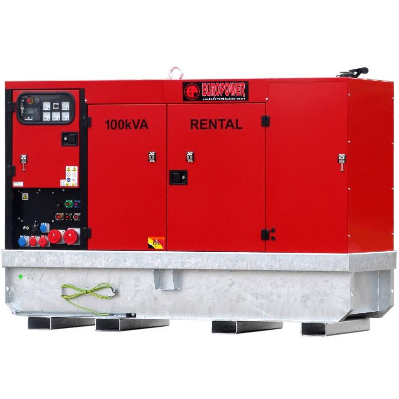 Дизельный генератор EUROPOWER EPSR 100 TDE в кожухе на шасси с АВР TAD531GE