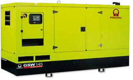 Дизельный генератор Pramac GSW30Y в кожухе на шасси с АВР 4TNV98-GPGEC