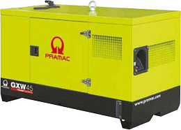 Дизельный генератор Pramac GXW45W в кожухе на шасси с АВР WP 4.3 D38E2